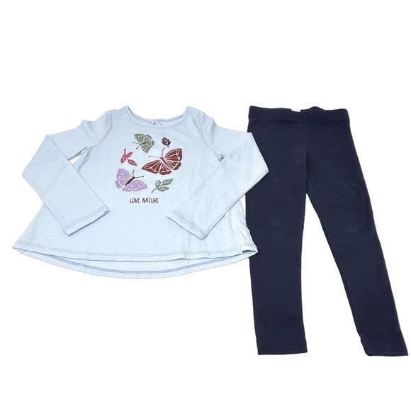 Girl's Leggings & Long Sleeve Shirts - Size 5 - Picture 2 of 5